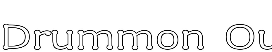Drummon Outline Font Download Free